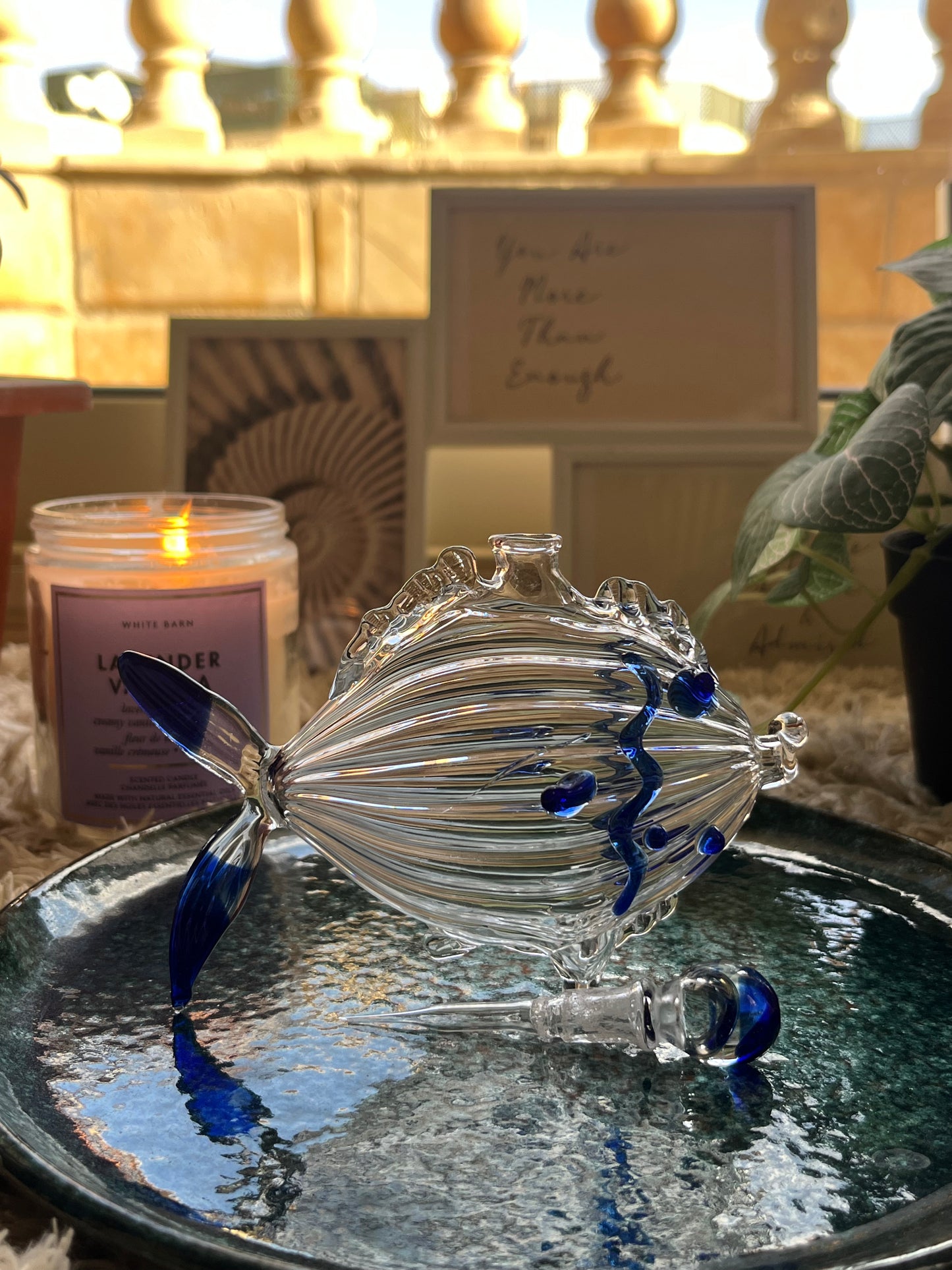 Fish perfume Bottle with stopper | Fragrance Bottle Ocean Decor