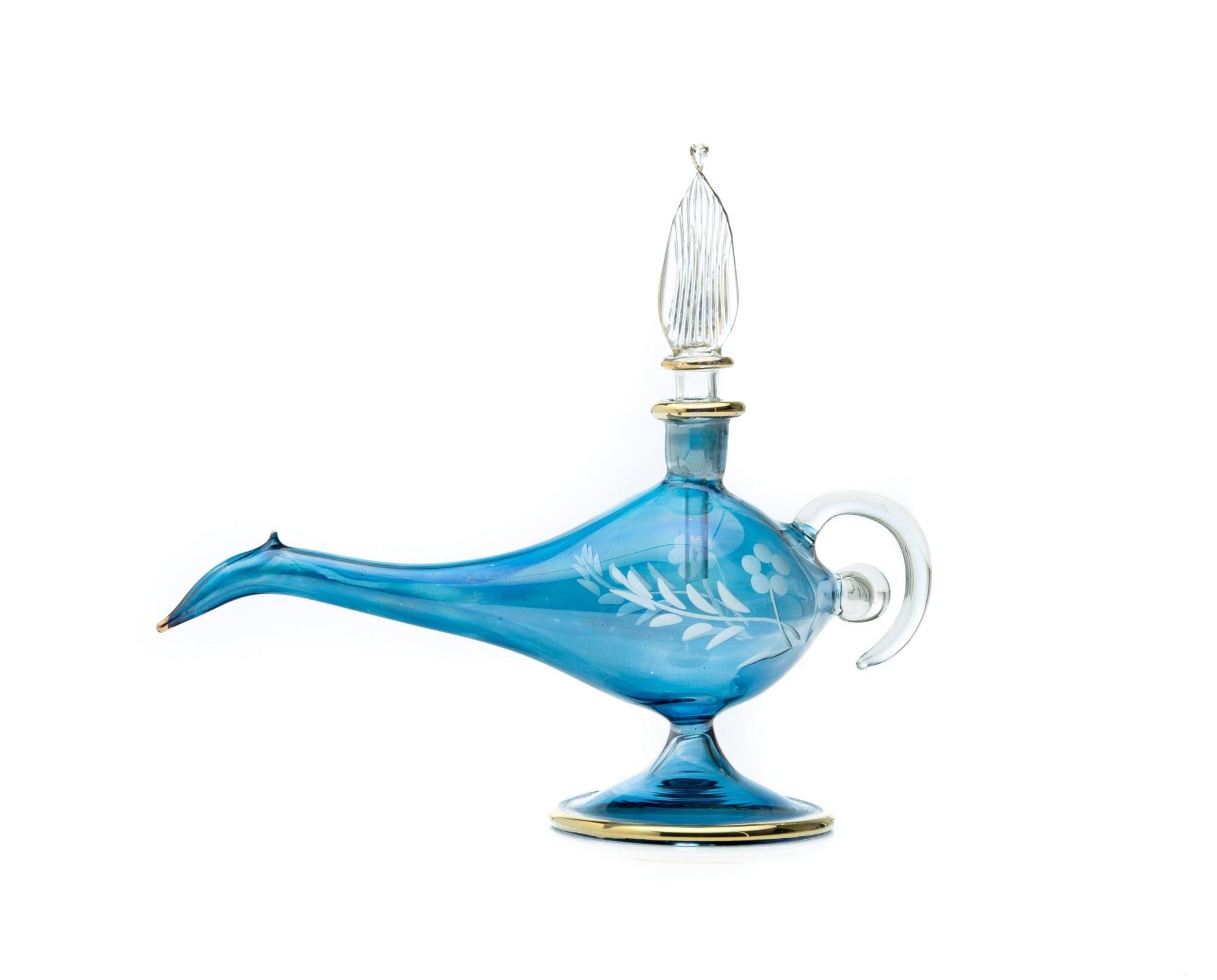 Aladdin Lamp Antique Perfume Bottle for Essential Oils , Vintage Perfume Bottles , Essential Oil Holder , Perfume Holder Decorative Bottles - Les Trois Pyramides