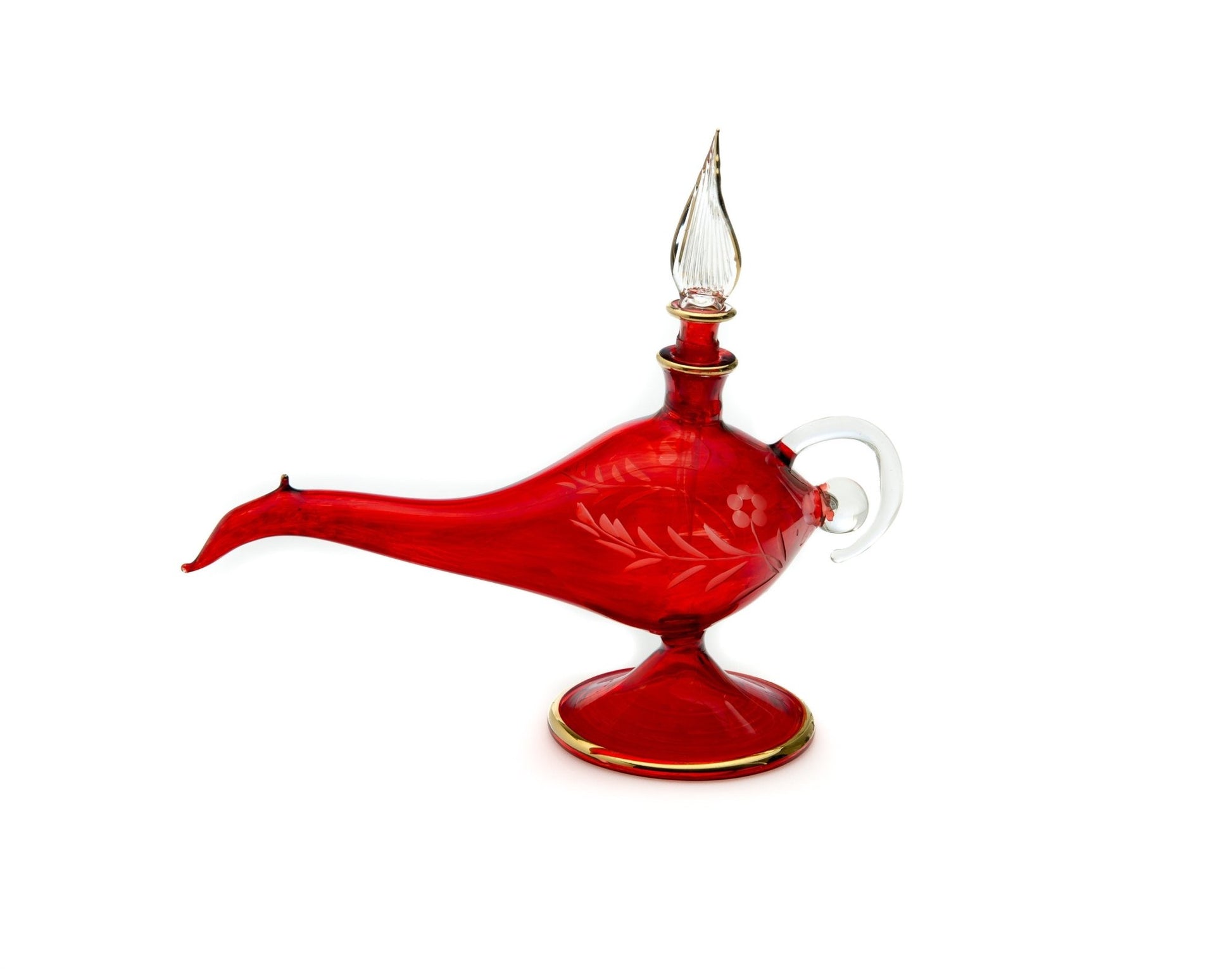Aladdin Lamp Antique Perfume Bottle for Essential Oils , Vintage Perfume Bottles , Essential Oil Holder , Perfume Holder Decorative Bottles - Les Trois Pyramides