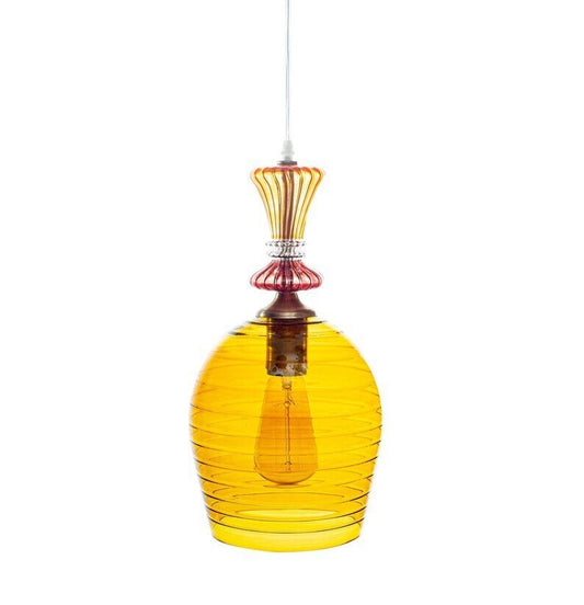 Amber Pendant Lamp for Kitchen Island - Les Trois Pyramides