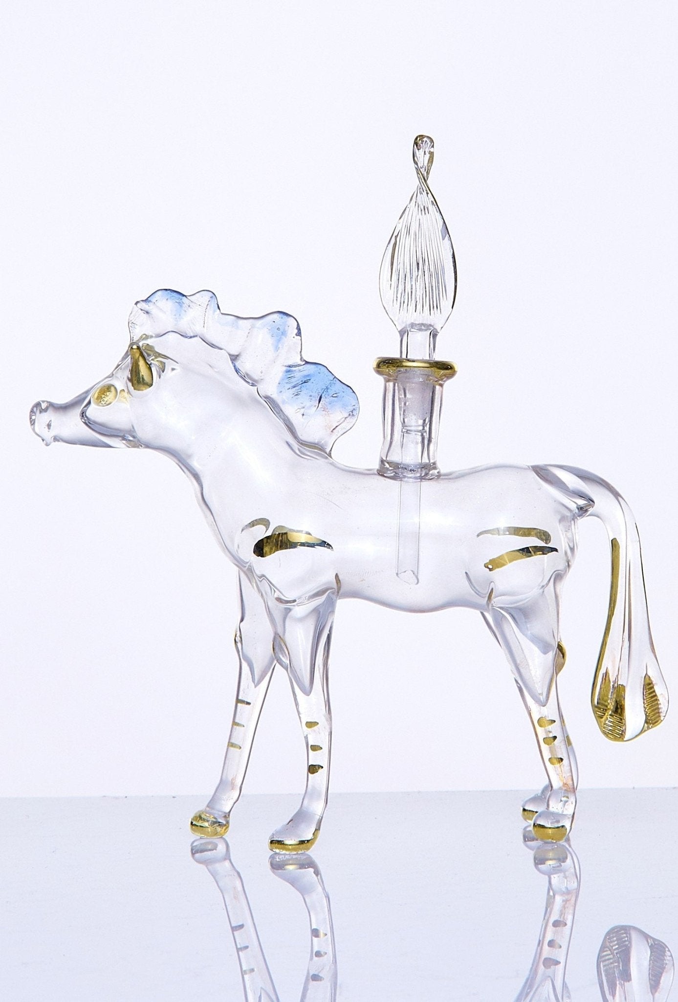 Animal Blown Glass ornaments set of three | Mouth Blown Glass ornament | vintage ornament | animal Handmade ornaments | Egyptian Glass decor - Les Trois Pyramides