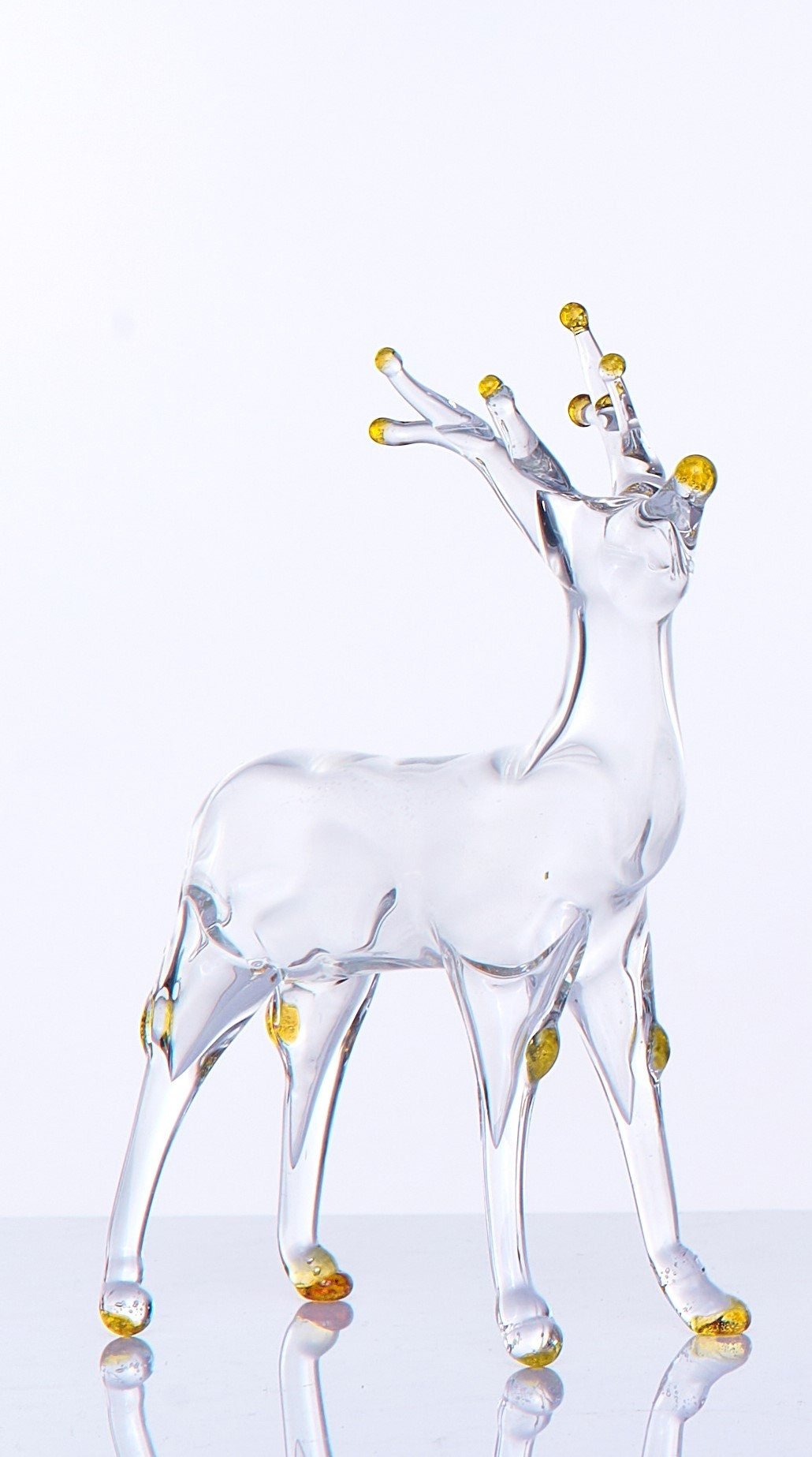 Animal Blown Glass ornaments set of three | Mouth Blown Glass ornament | vintage ornament | animal Handmade ornaments | Egyptian Glass decor - Les Trois Pyramides