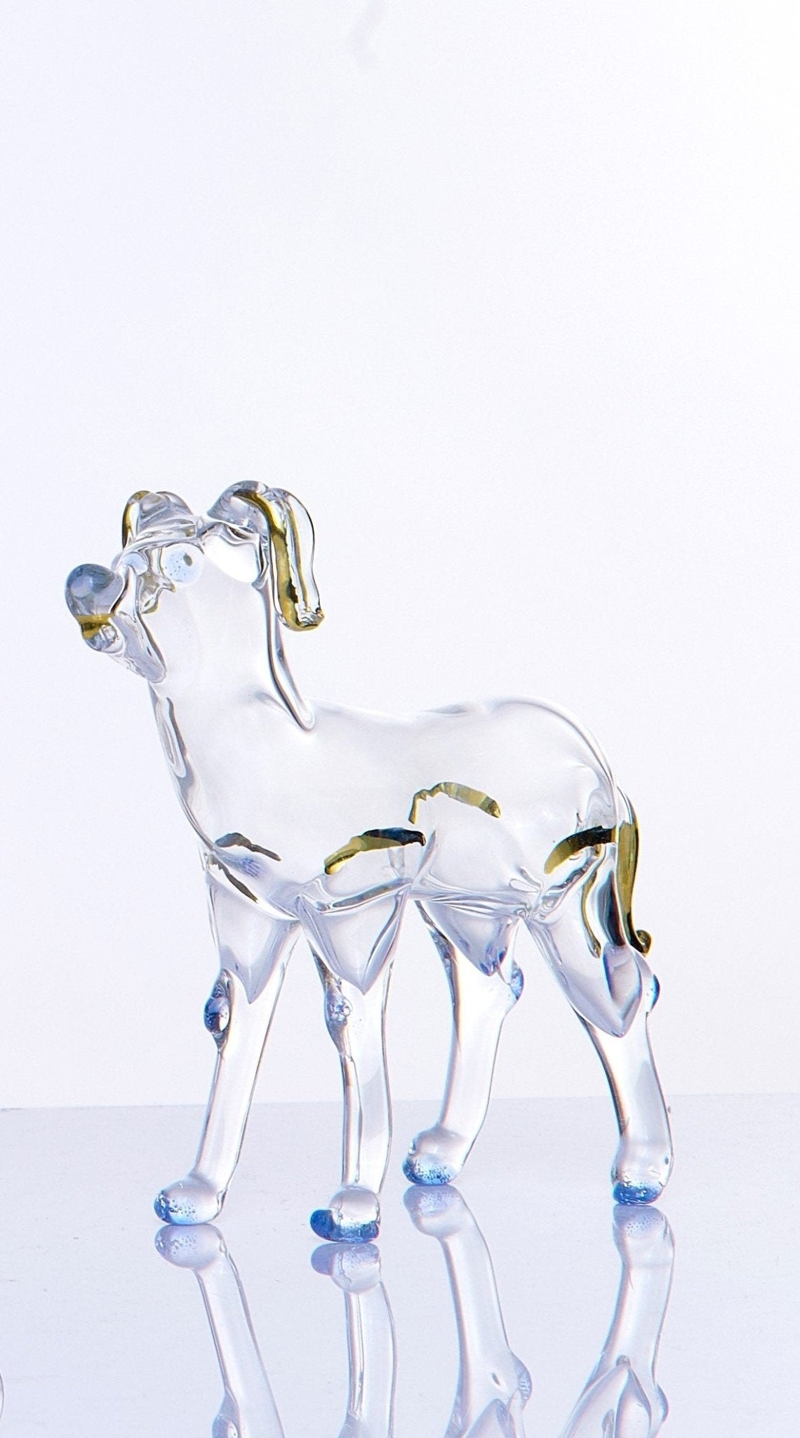 Animal Blown Glass ornaments set of three | Mouth Blown Glass ornament | vintage ornament | animal Handmade ornaments | Egyptian Glass decor - Les Trois Pyramides