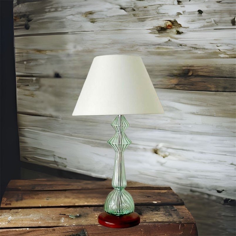 Blown Glass Bedroom Lamp - Les Trois Pyramides