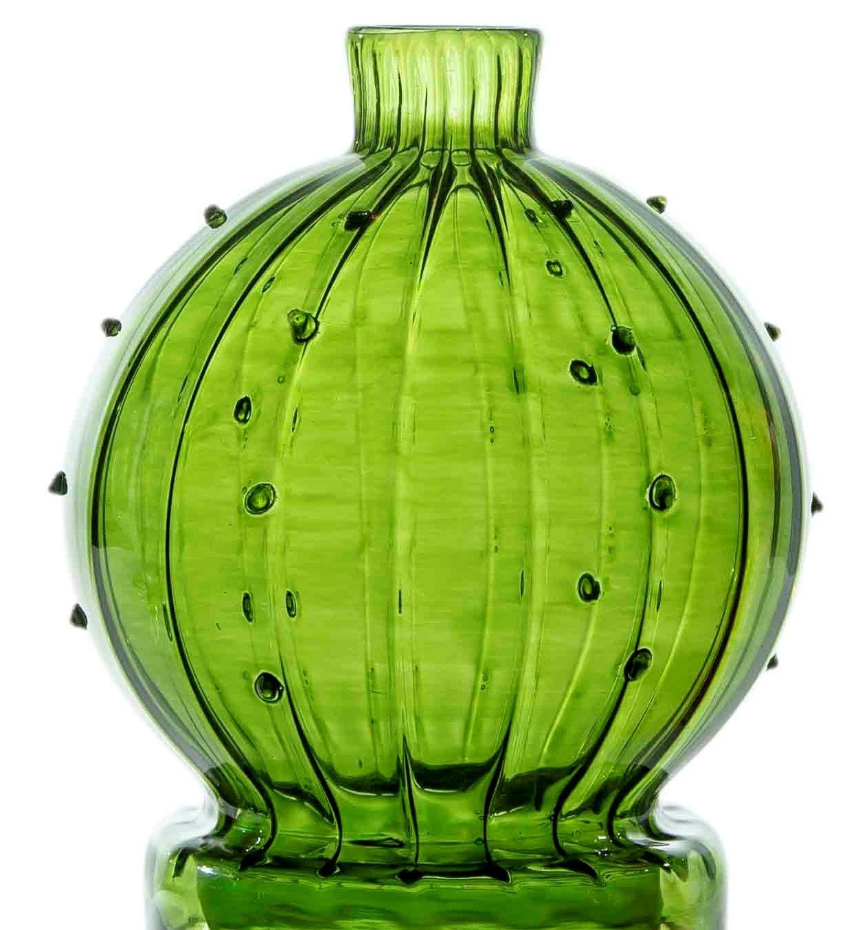 Cactus Circular Shaped Art Deco Vase - Les Trois Pyramides