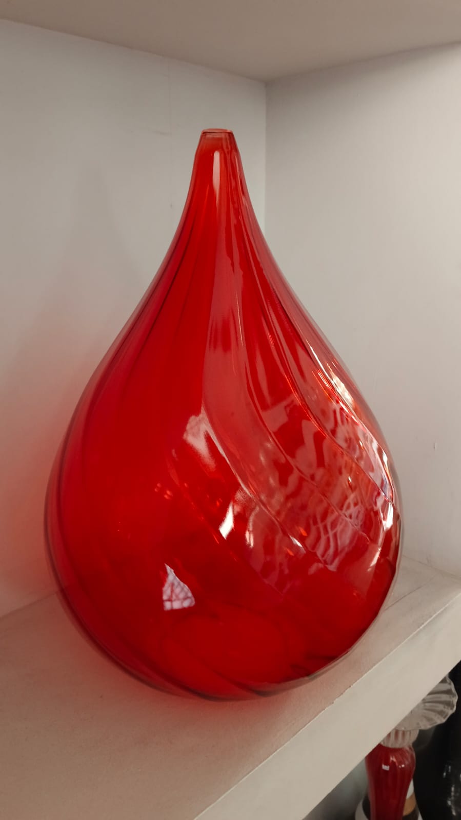 Crystal Teardrop Blown Glass Pendant Light