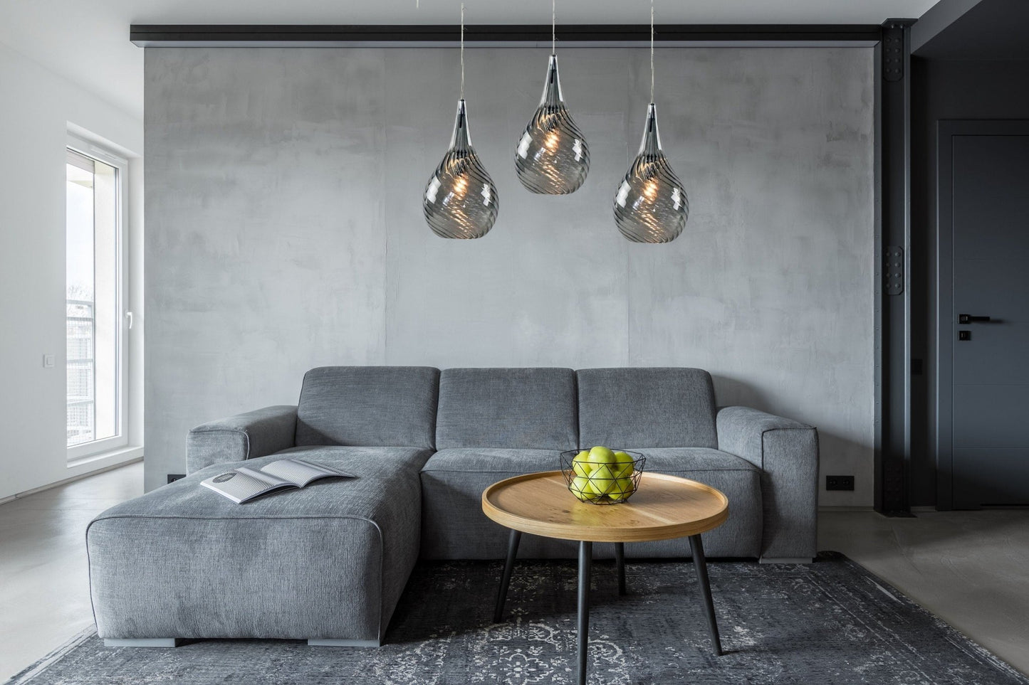 Clear Light Fixture - Les Trois Pyramide