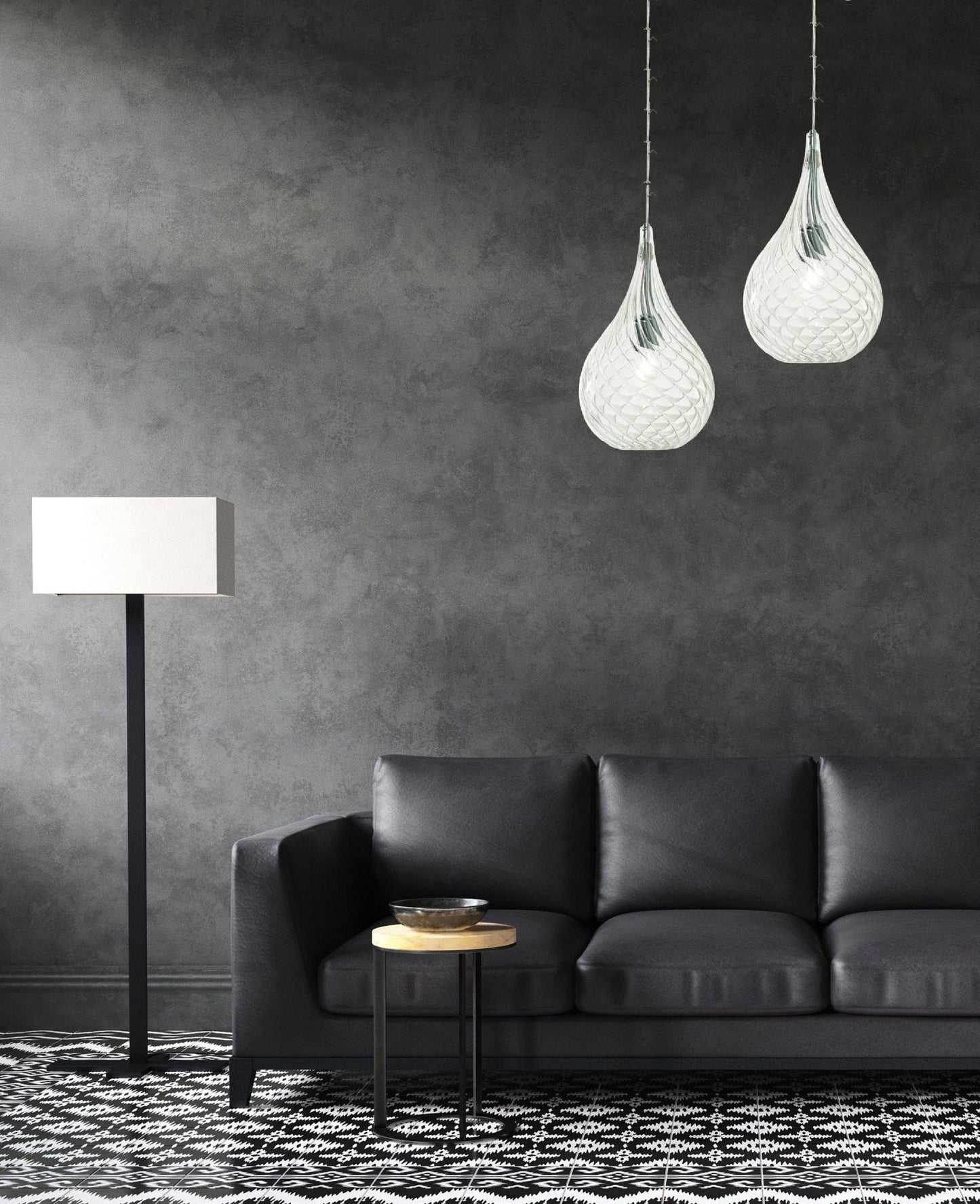 Clear Light Fixture - Les Trois Pyramide