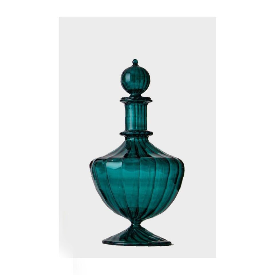 Perfume Decanter Bottle Fragrance - Handmade Blown Glass Perfume Bottle Made with Love Handmade - Glass Art Decanter - Decanters | Les Trois Pyramides