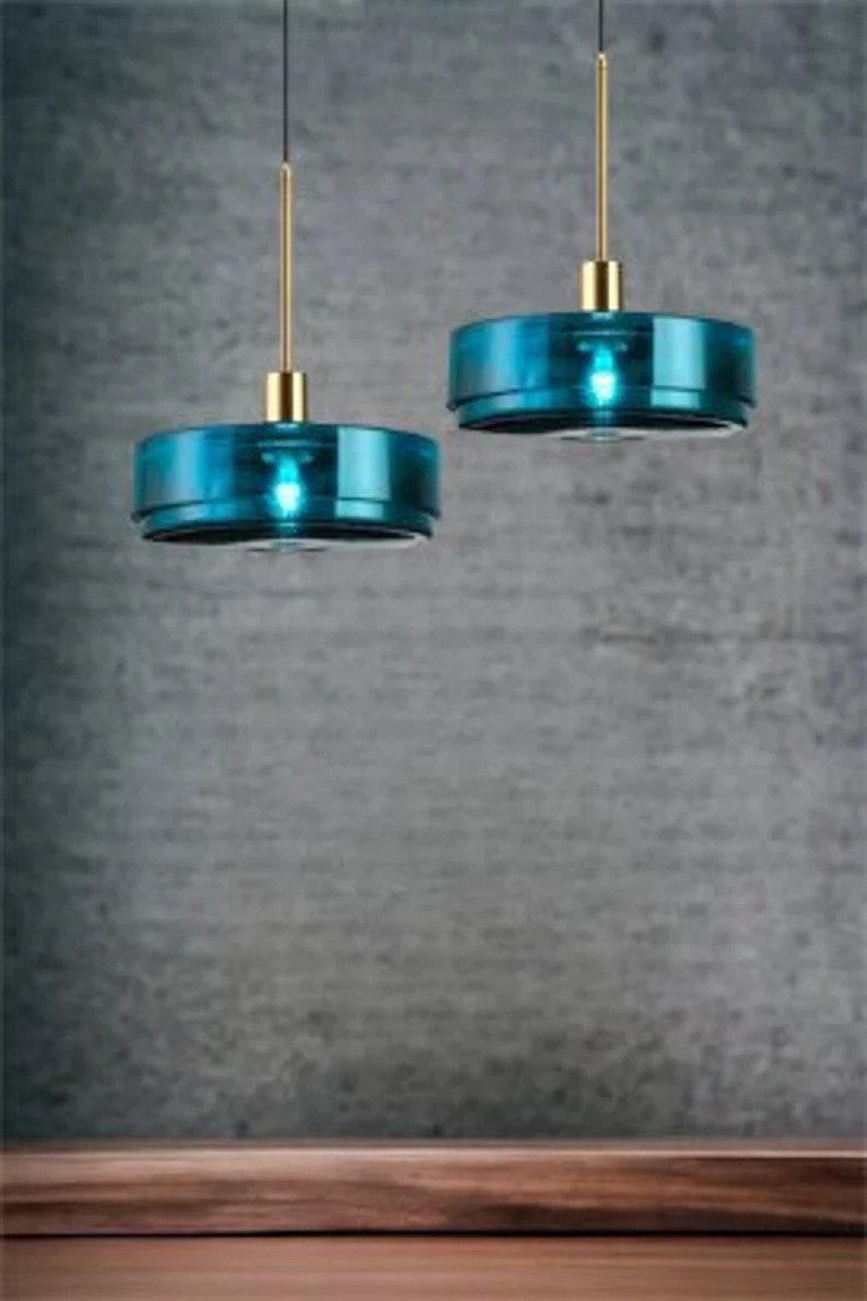ceiling light - blown glass pendant light