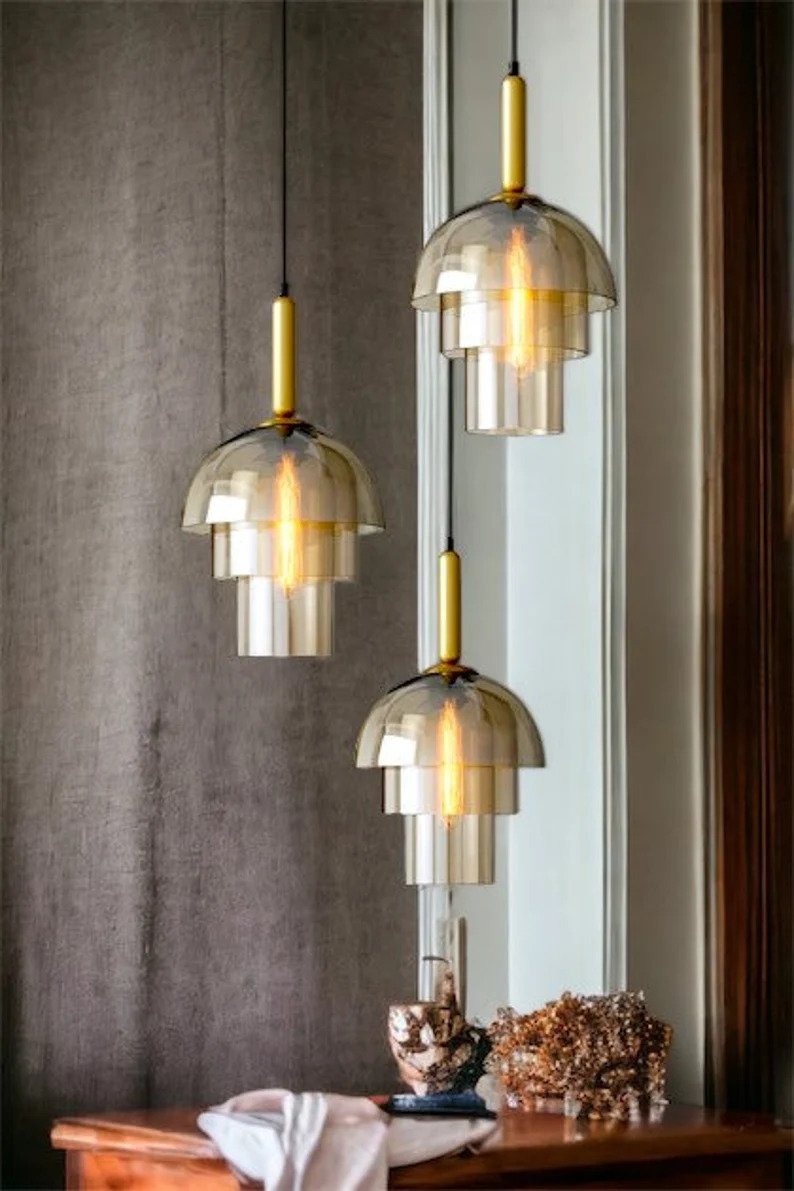 ceiling light - blown glass pendant light