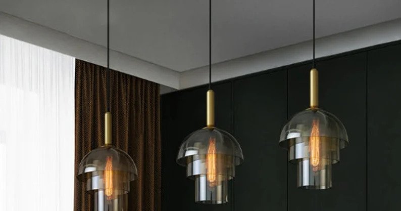 ceiling light - blown glass pendant light