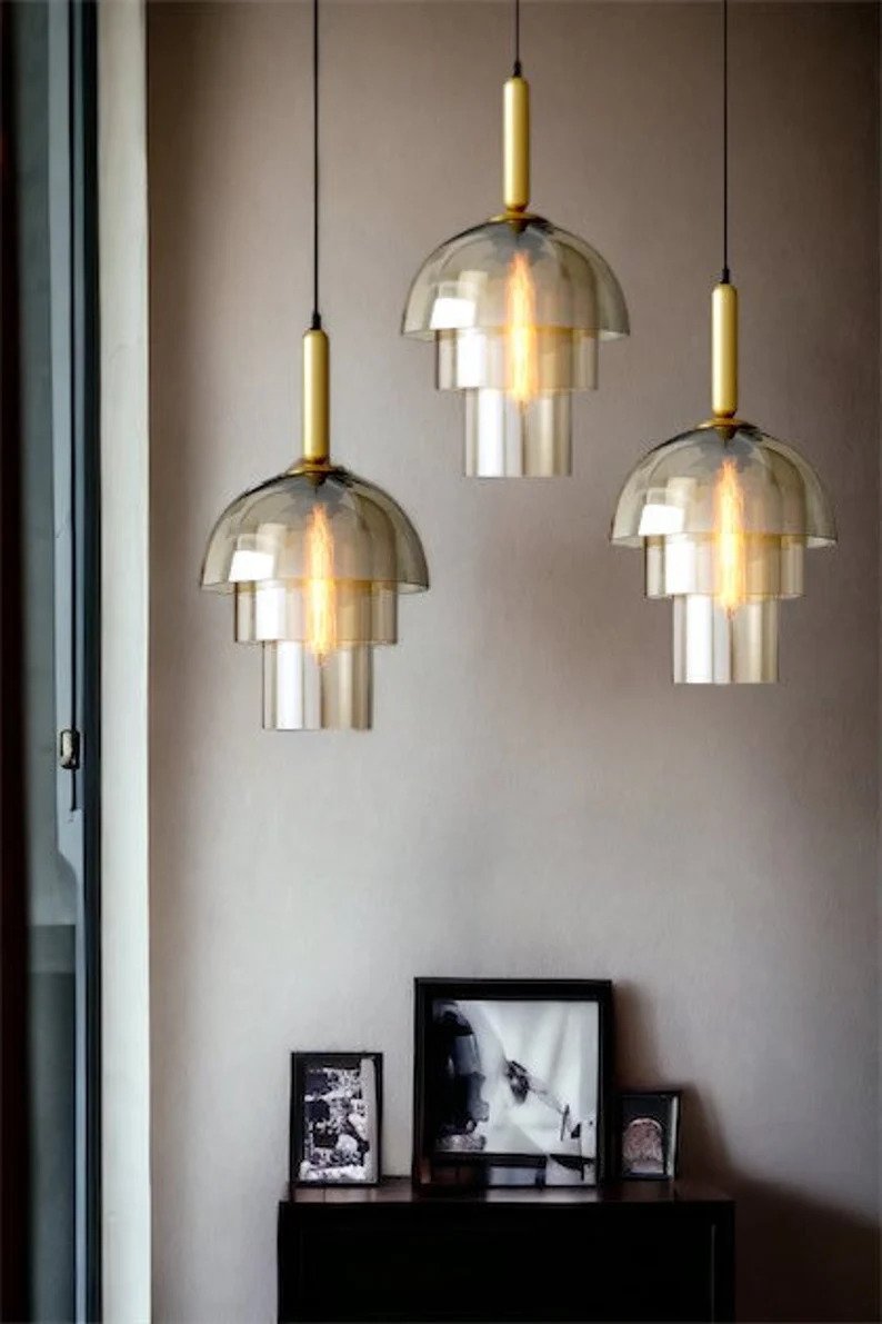 ceiling light - blown glass pendant light