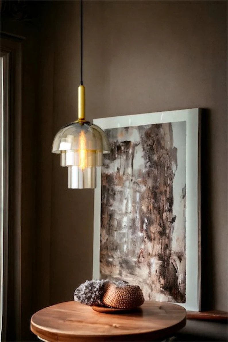 ceiling light - blown glass pendant light