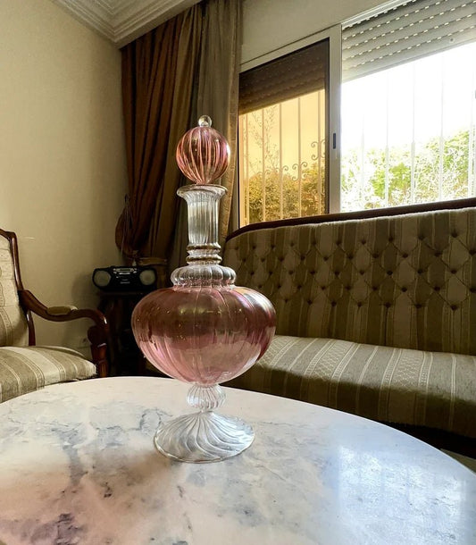 Hand-Blown Giant Glass Decanter