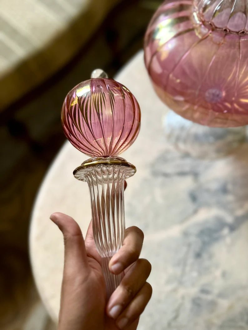 Hand-Blown Giant Glass Decanter