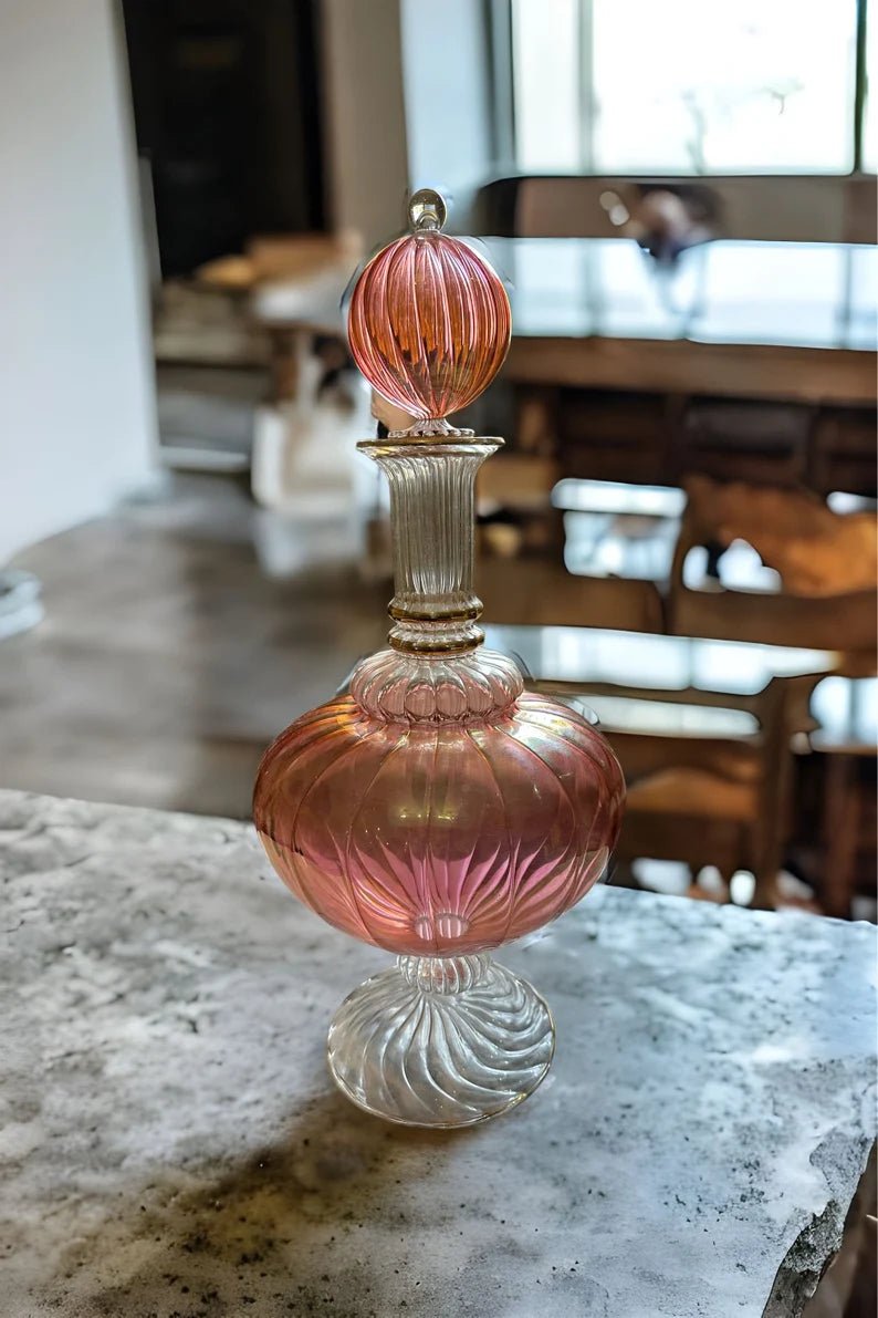 Hand-Blown Giant Glass Decanter