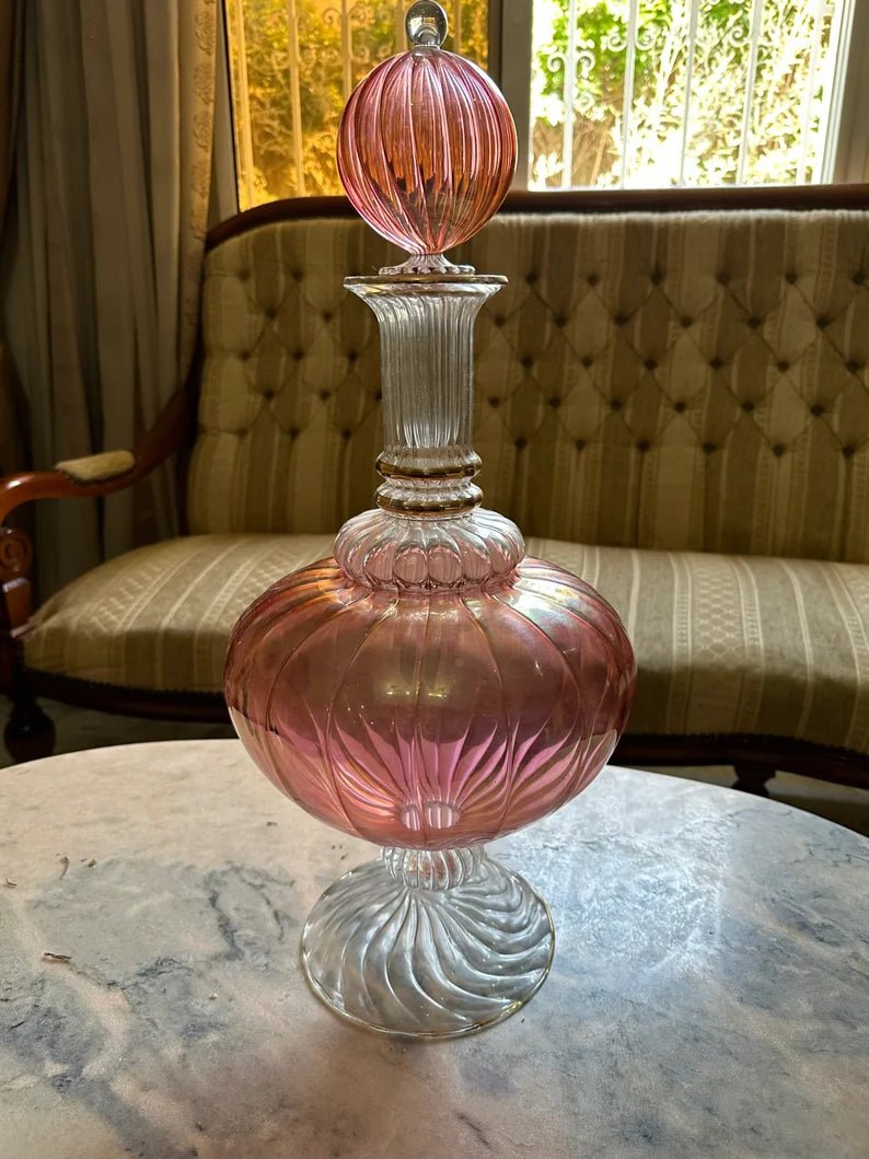Hand-Blown Giant Glass Decanter
