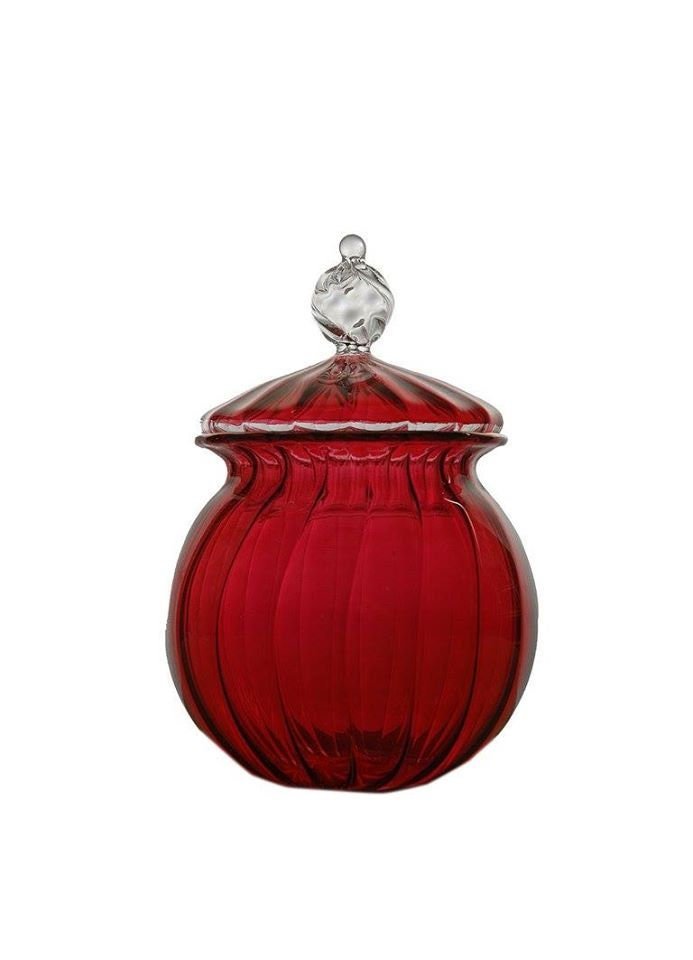 Glass Candy Jar - Personalized Candy Jar - Candy Jar - Christmas Cookie Jar - Sugar Jar - Easter Candy Jar - Decorative Blown Glass Jar | Les Trois Pyramides