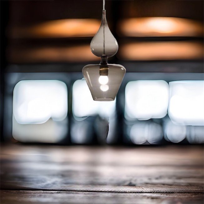 Graded Black Handmade Modern Light pendant - Les Trois Pyramides