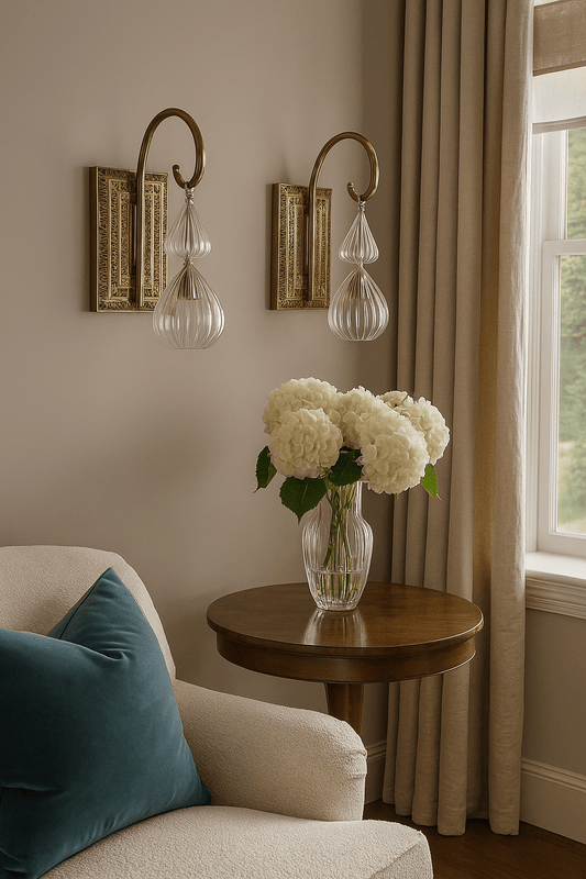 Over Mirror Vanity Light Fixture - Les Trois Pyramides