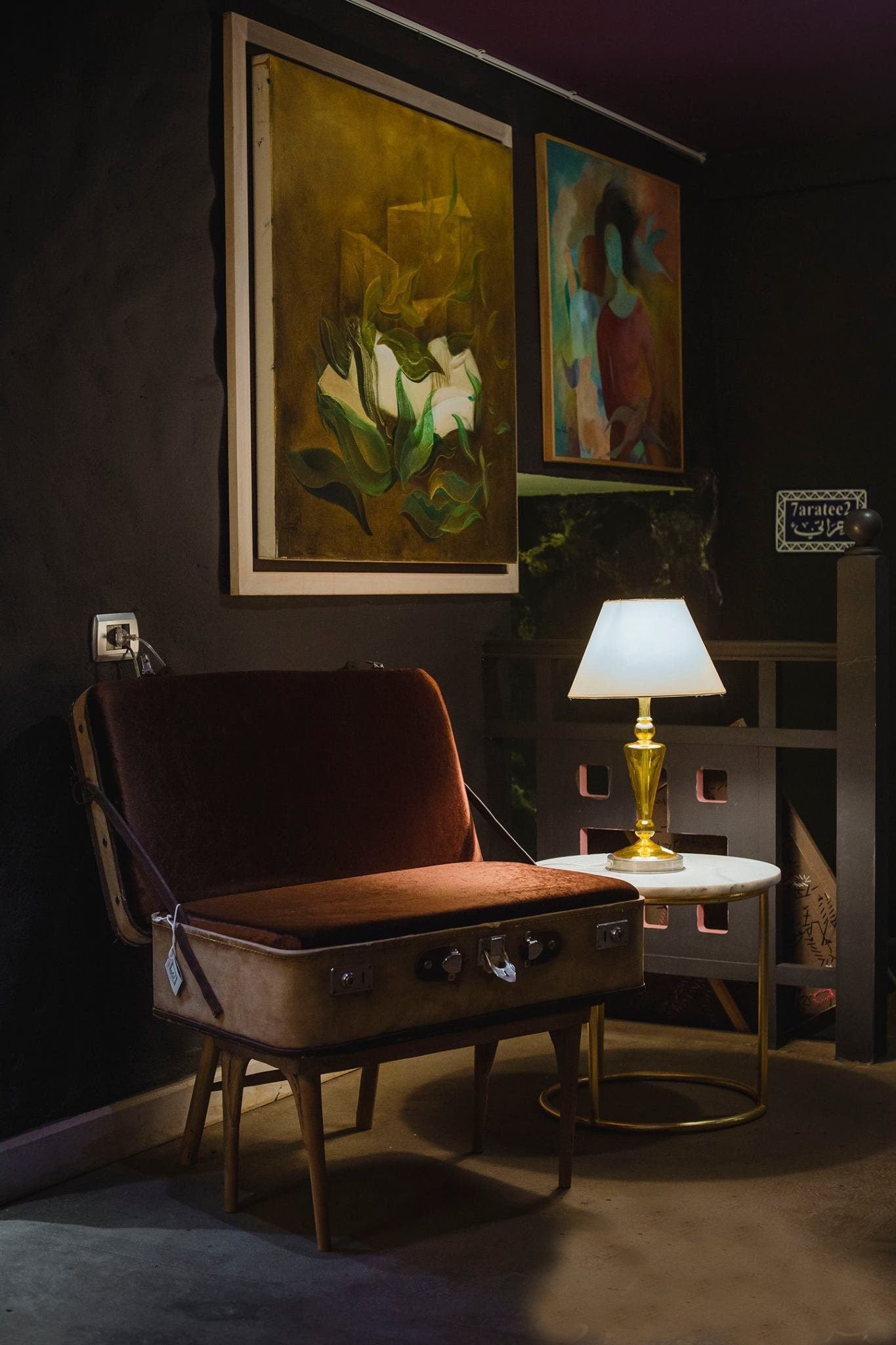 Handmade Flowy Triangle Shaped Table Lamp with an Accompanying Chapeau Bedside Lamp Modern Table Lamp - Les Trois Pyramides