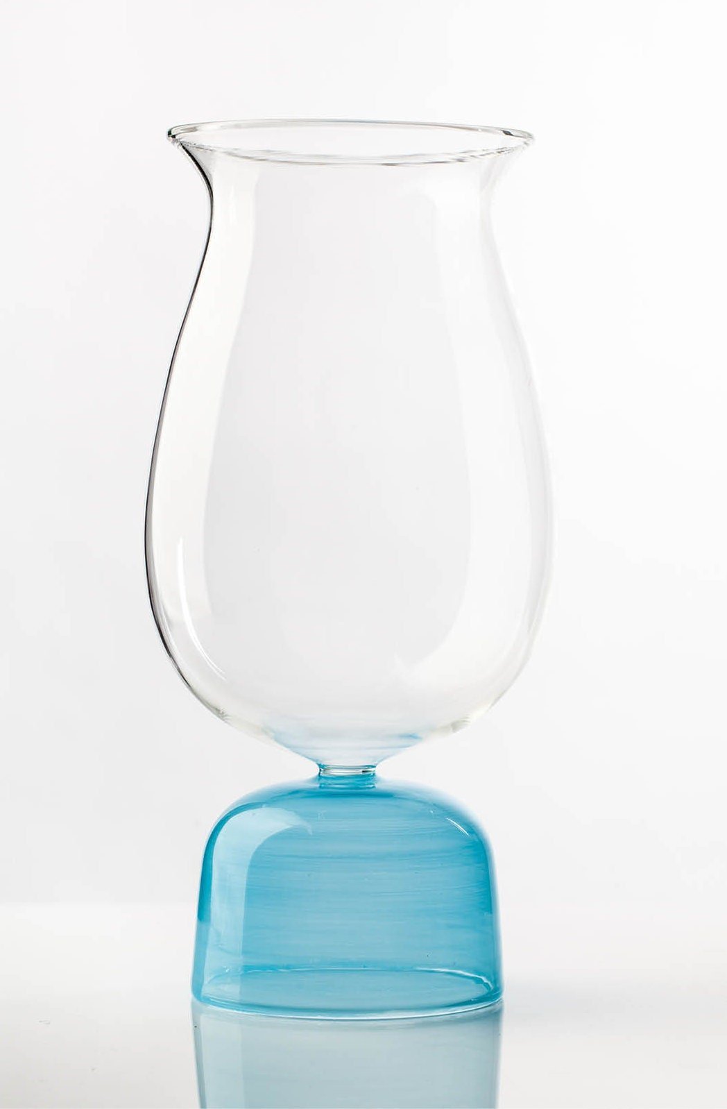 Vintage Glass Candle Holder - Les Trois Pyramides