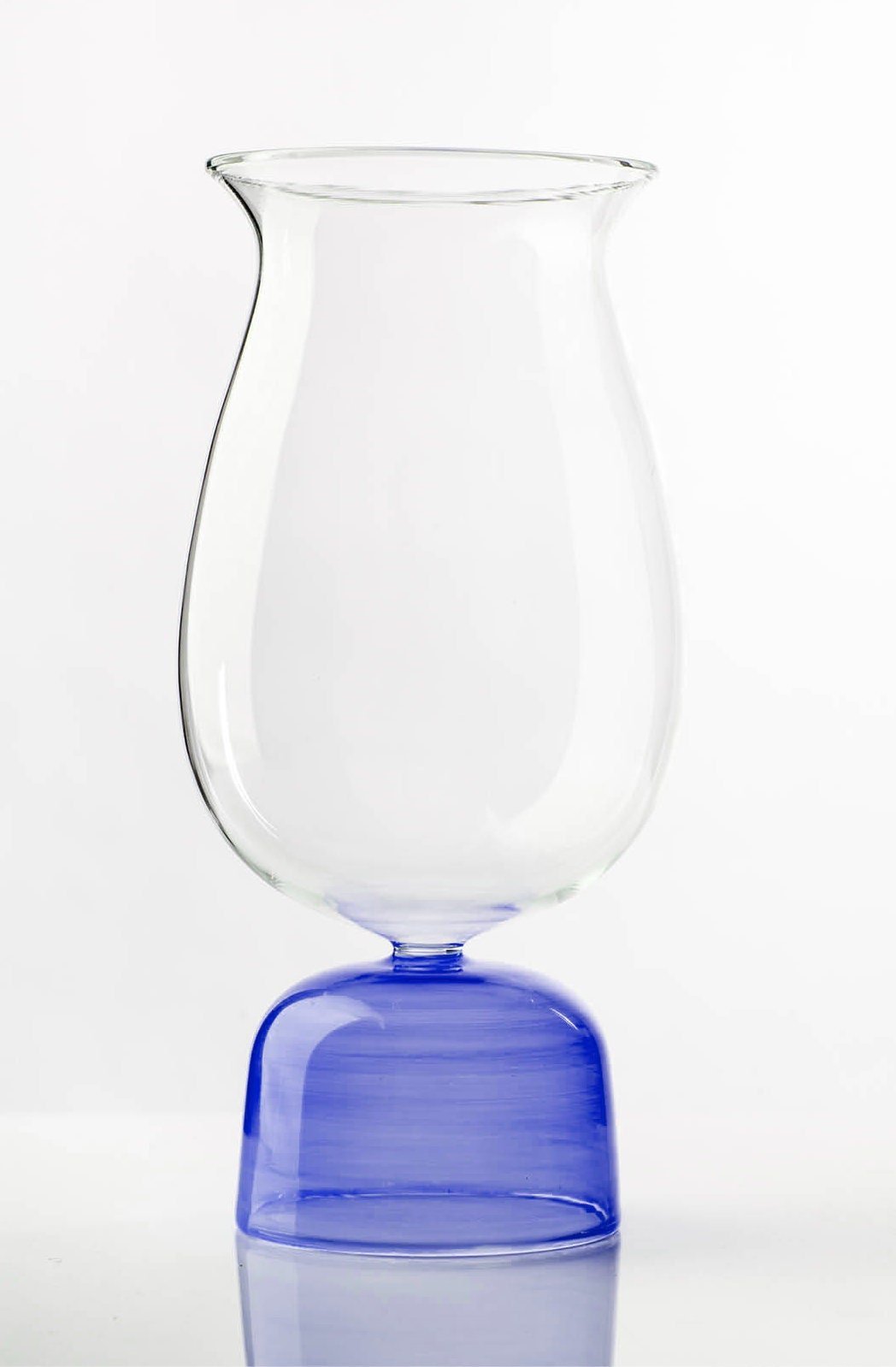 Vintage Glass Candle Holder - Les Trois Pyramides