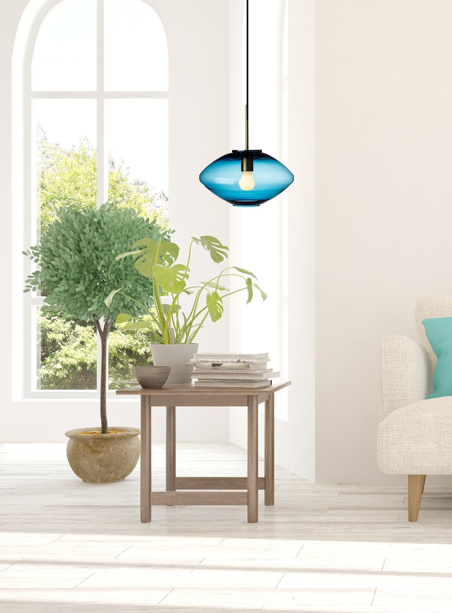 Modern Hanging Light - Les Trois Pyramides