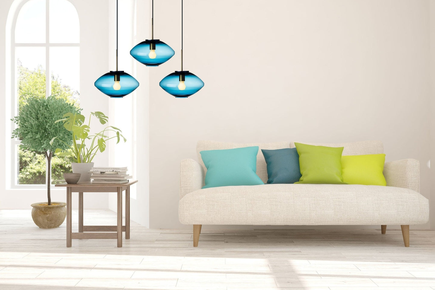 Modern Hanging Light - Les Trois Pyramides