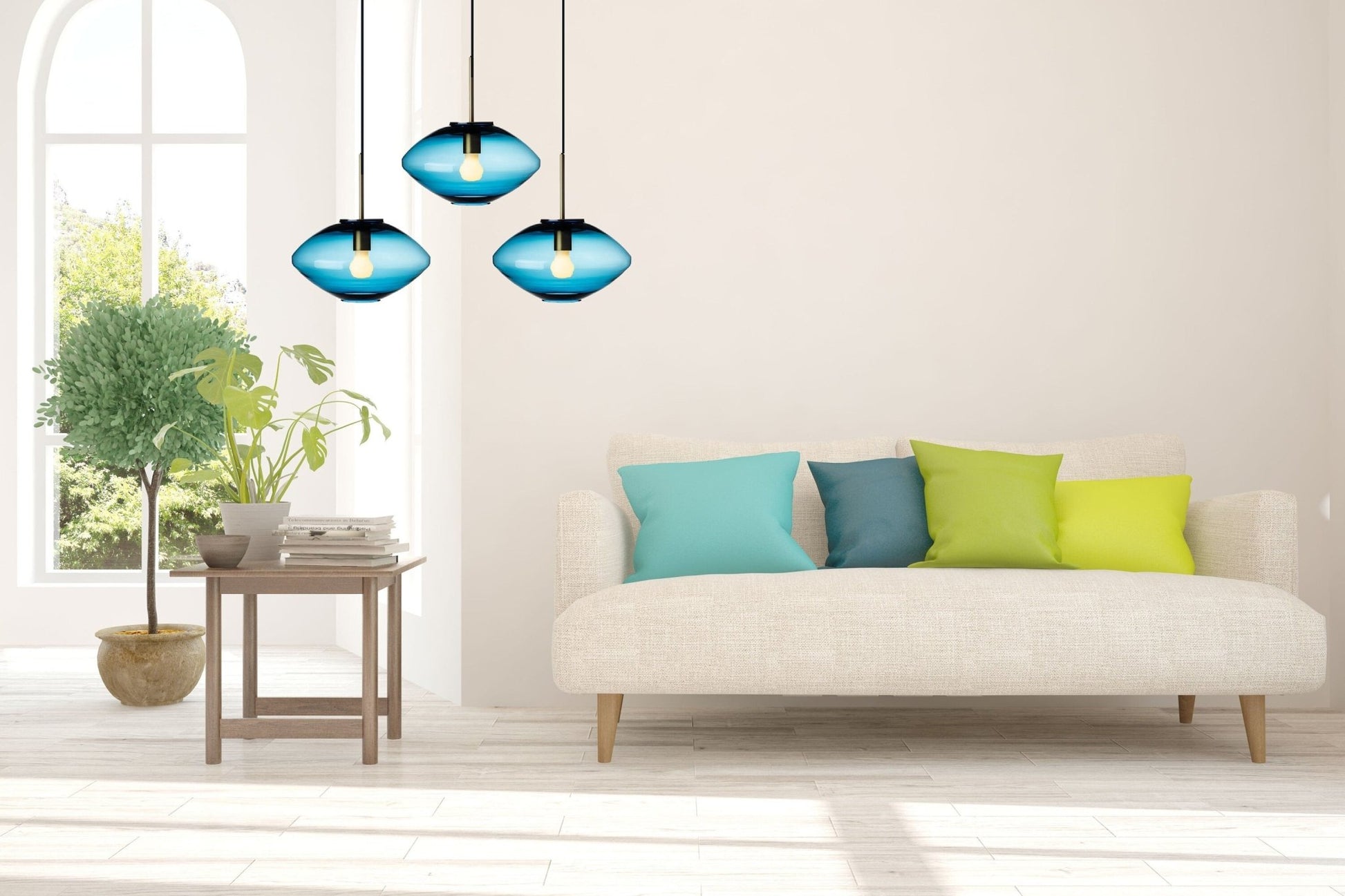 Modern Hanging Light - Les Trois Pyramides