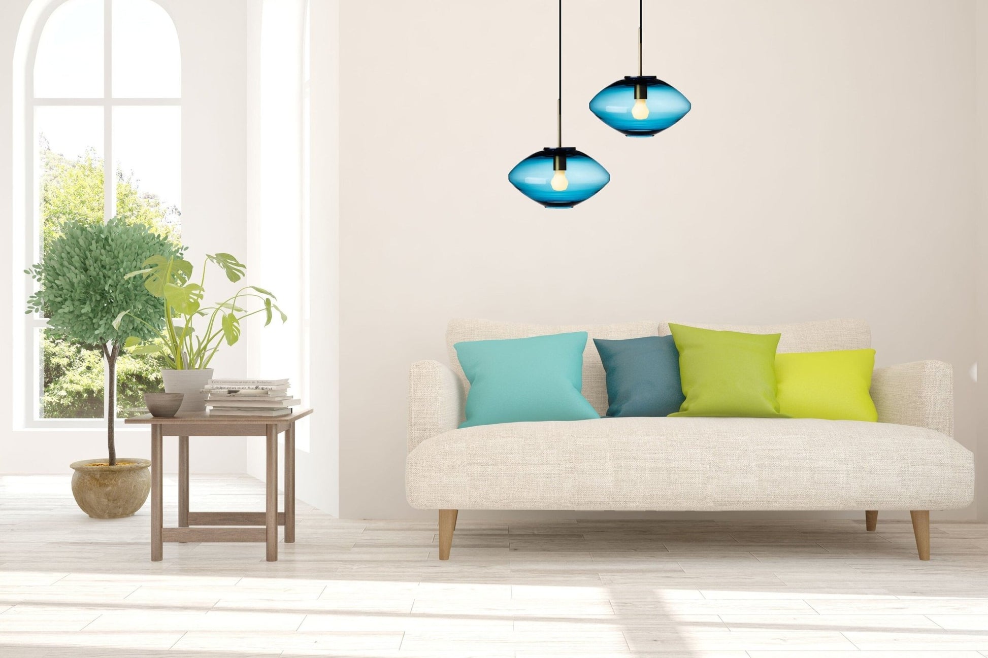 Modern Hanging Light - Les Trois Pyramides
