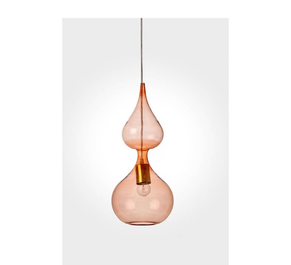 Orange Hued Light Fixture - Les Trois Pyramides