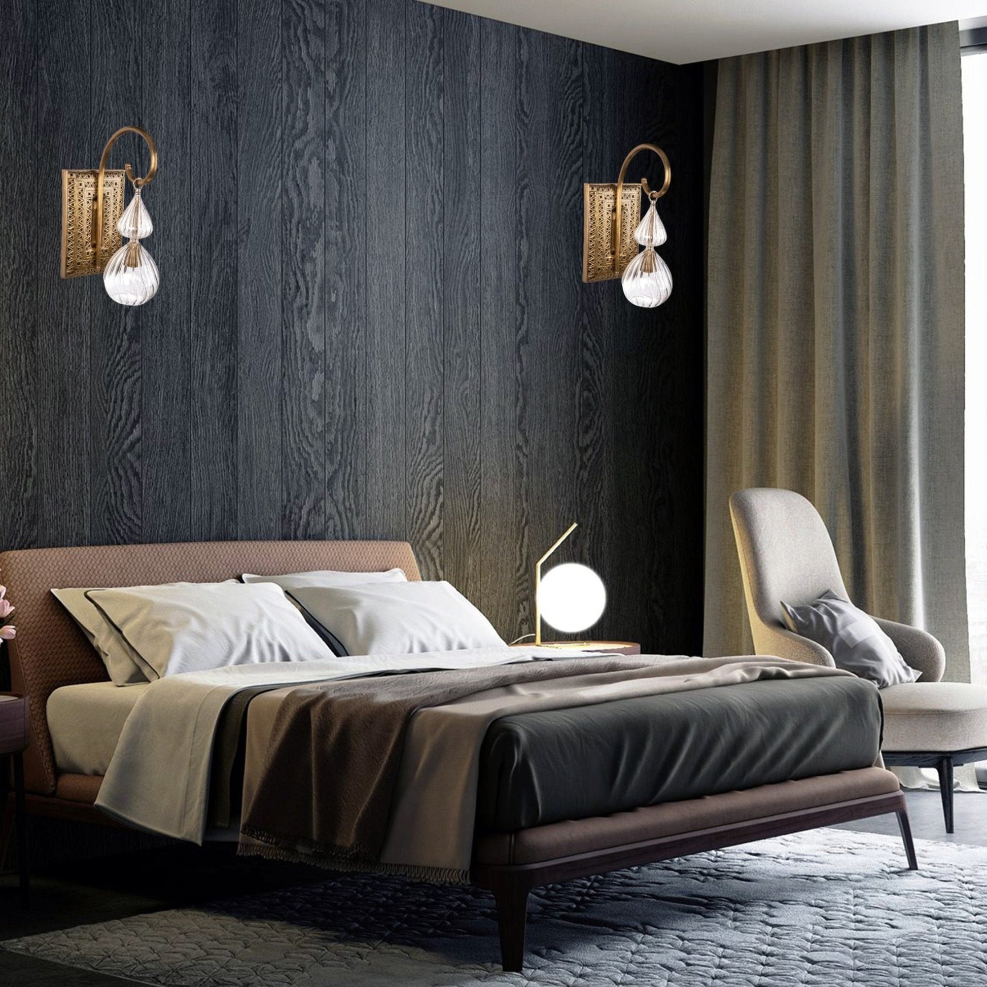 Over Mirror Vanity Light Fixture - Les Trois Pyramides