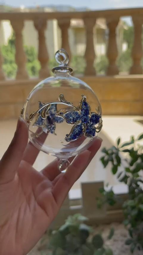 Hand-Blown Glass Christmas Ornament for Xmas Decorations - Les Trois Pyramides