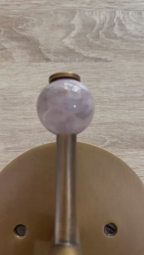 Modern wall sconce with unique Marble Gemstones | Les Trois Pyramides