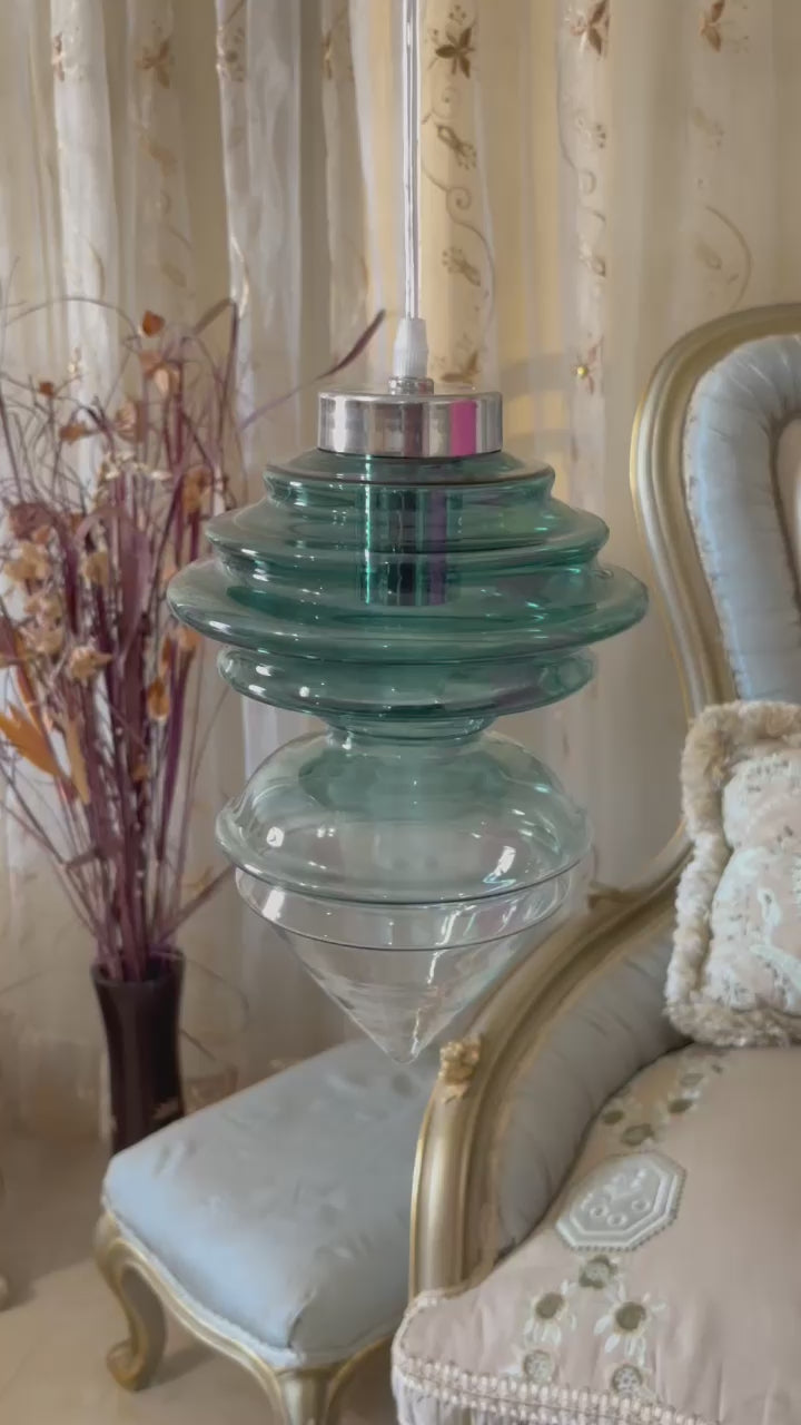 Handcrafted Light Pendant for Kitchen Decor | Les Trois Pyramides