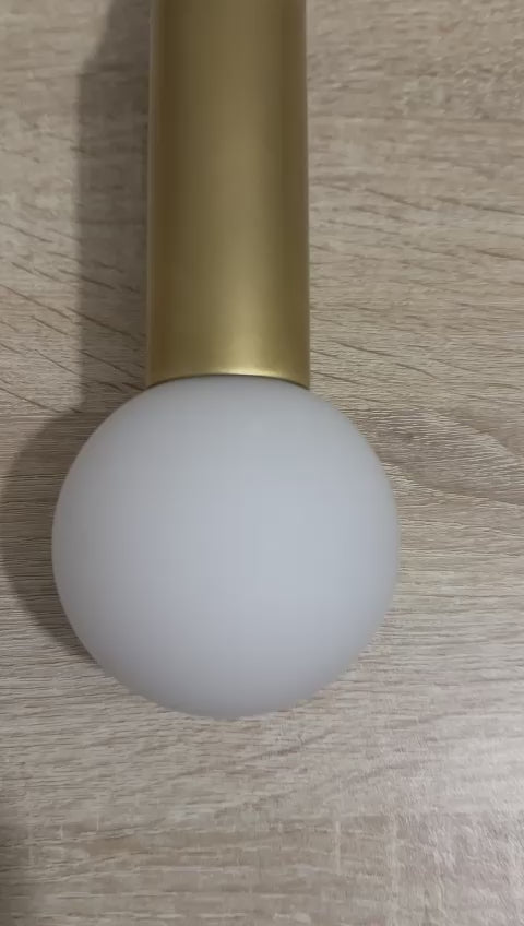 Brass & Marble wall sconce - Green Gemstones | Les Trois Pyramides