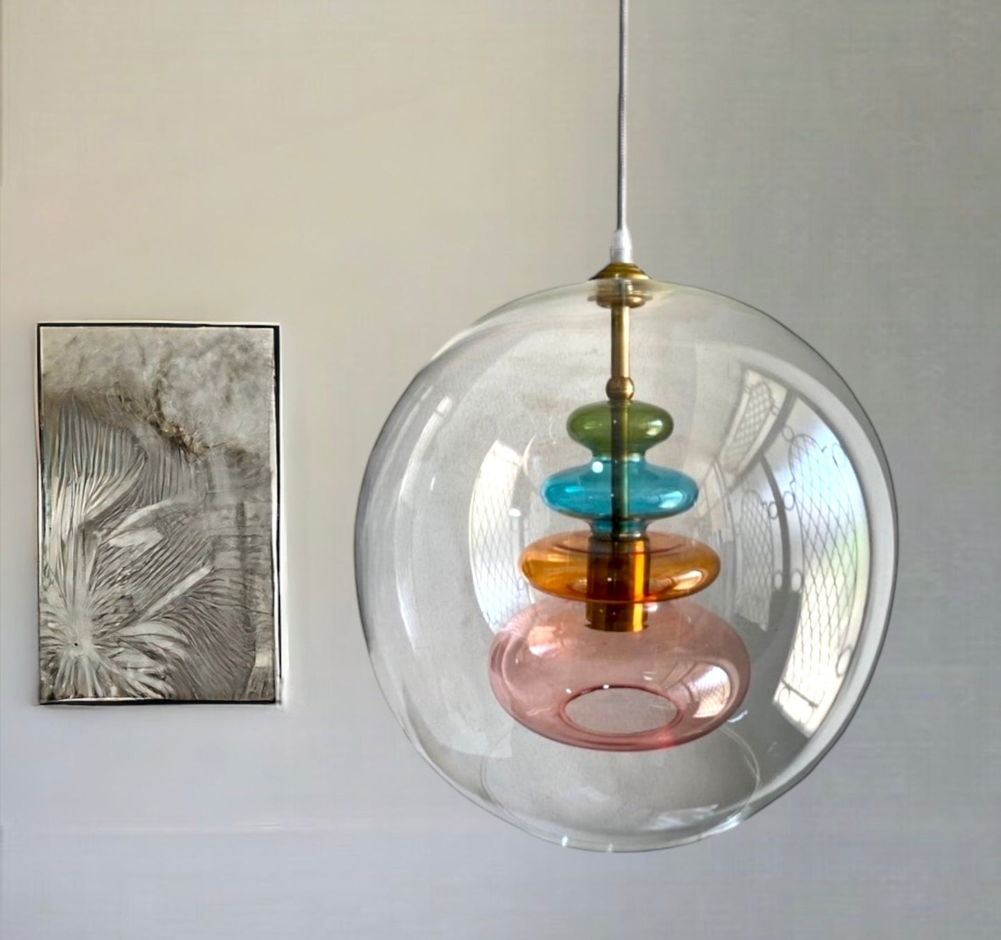 Prism Glow light pendant: Custom colors | LesTroisPyramides
