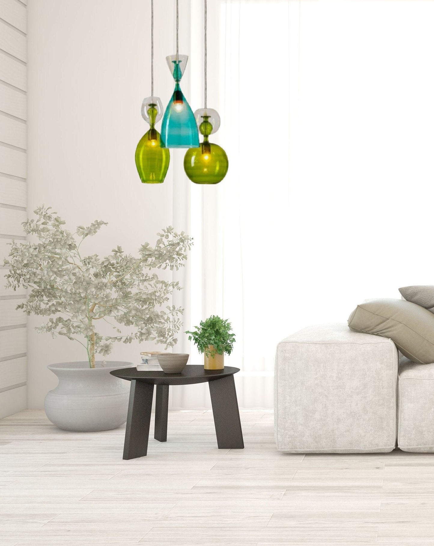 Vitra Form Trio Glass Pendant Light