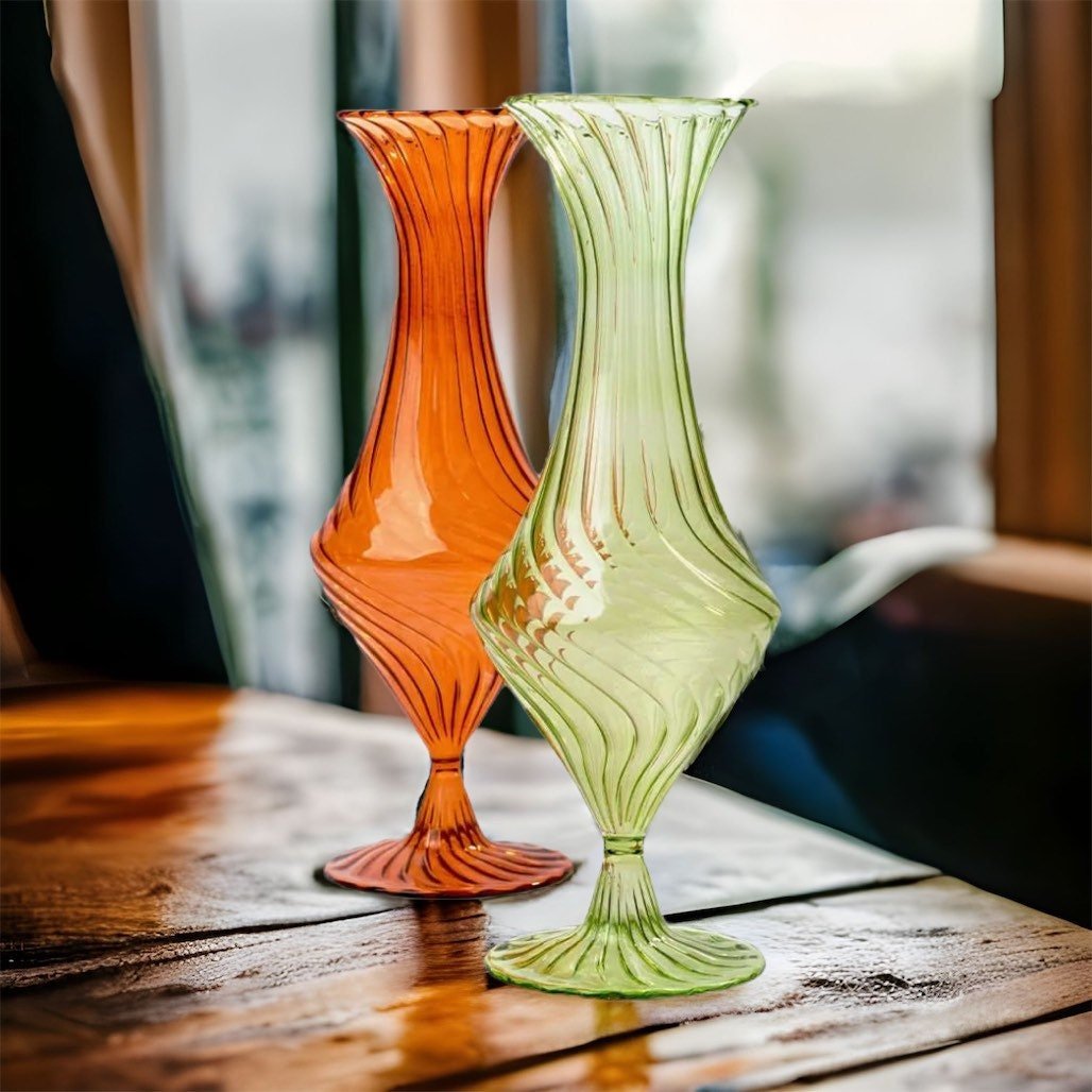 Blown Glass Large Vase - Les Trois Pyramides