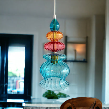 Handcrafted Light Pendant for Kitchen Decor | Les Trois Pyramides