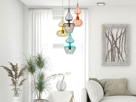 4 Modern pendants lights - kitchen island light | Les Trois Pyramides