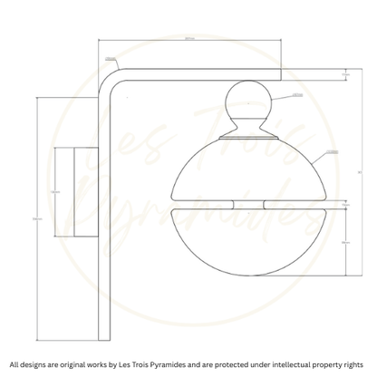 Frosted Glass Wall Light with Marble Accent – Modern Bathroom and Vanity Sconce