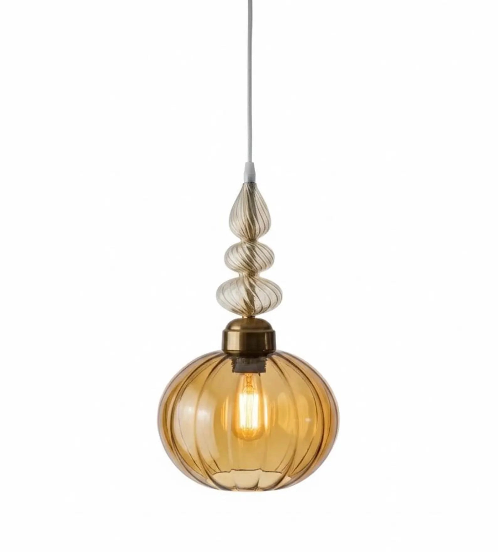 Amber Deco light fixture - ceiling light fixture | Les Trois Pyramides.