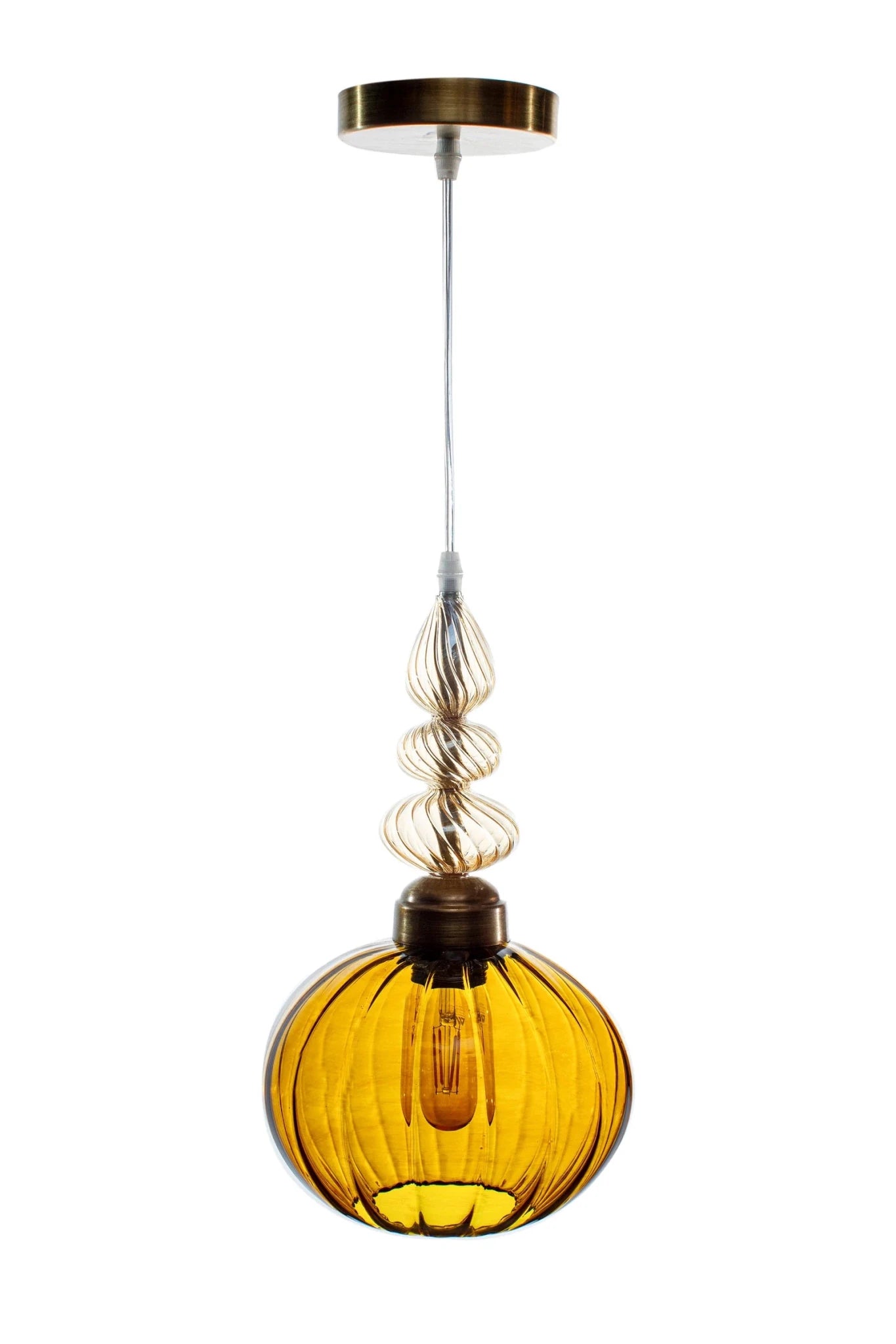 Amber Deco light fixture - ceiling light fixture | Les Trois Pyramides.