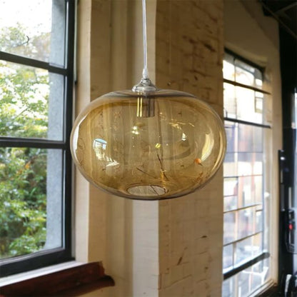 Blown Glass Light Fixture | Les Trois Pyramides