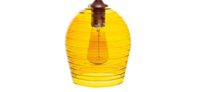 Amber Pendant Lamp for Kitchen Island - Les Trois Pyramides