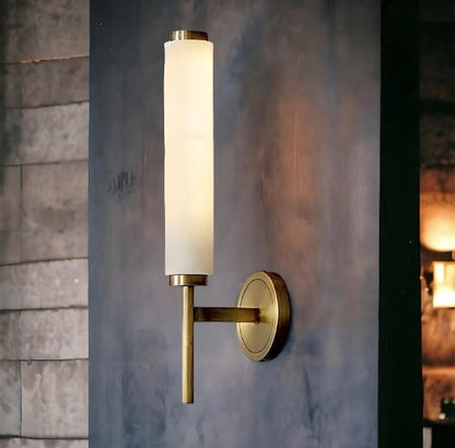 Antique Brass finish sconce lighting