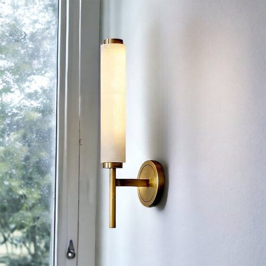 Antique Brass finish sconce lighting